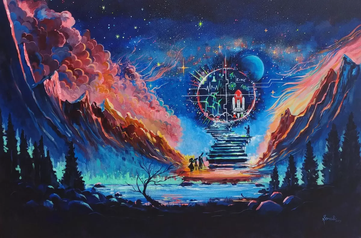 Stairway to Enlightenment Painting
