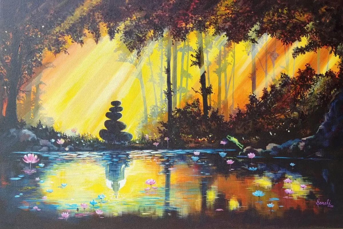 Silent Serenity Painting