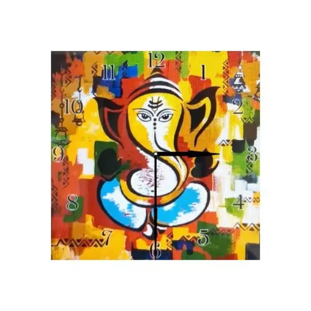 Vakratunda Mahakaya Square Wall Clock