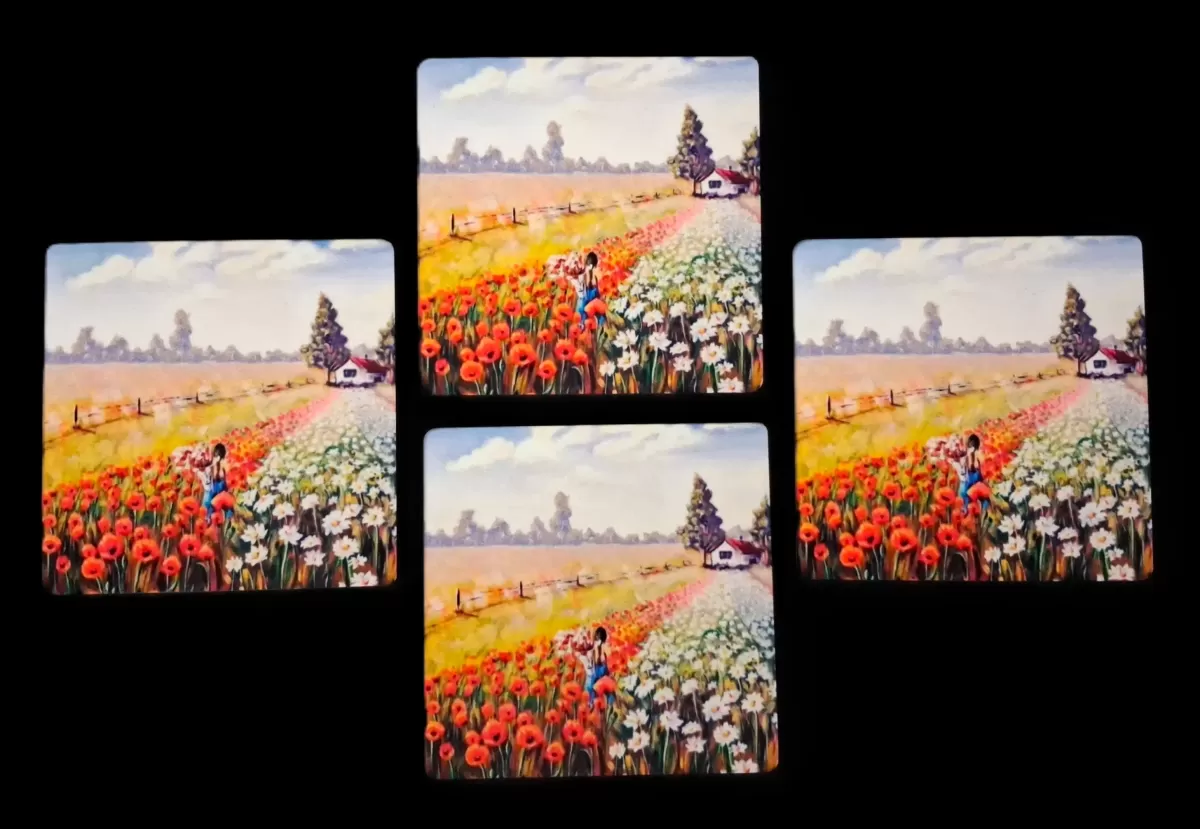 Fields of Bloom(Premium Tea Coasters)