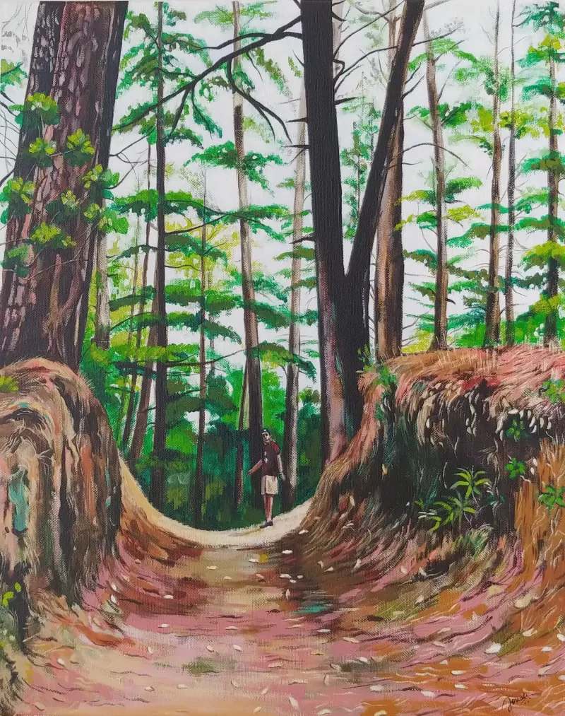 Mesmerizing Woods Painting