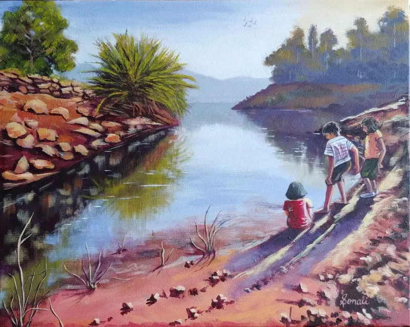 A Break by Serene Waters Painting