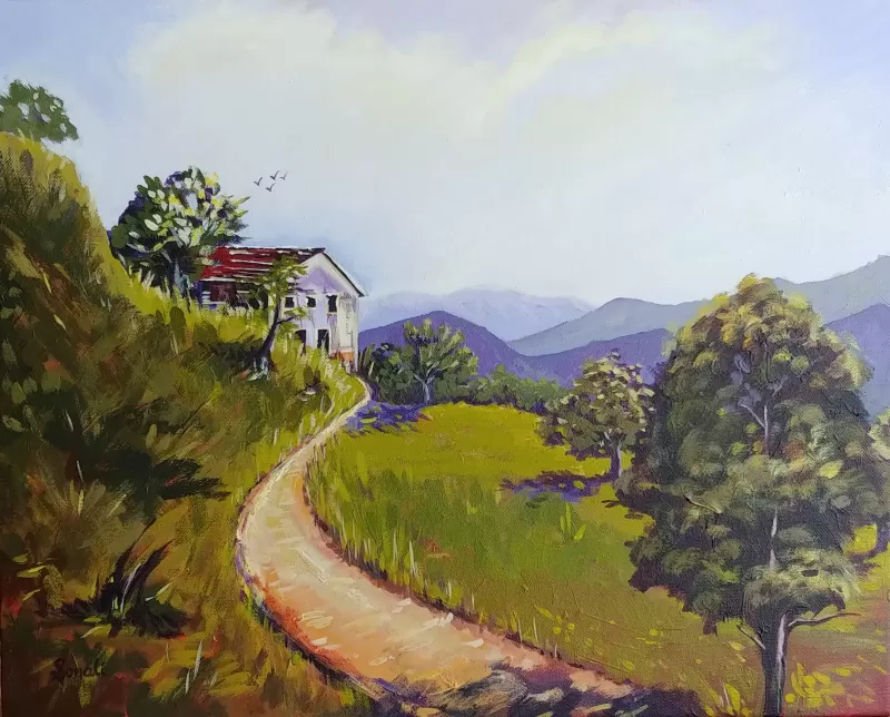 A Road Less Travelled Painting