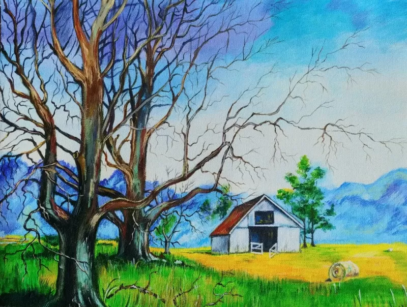 Golden Meadows Painting