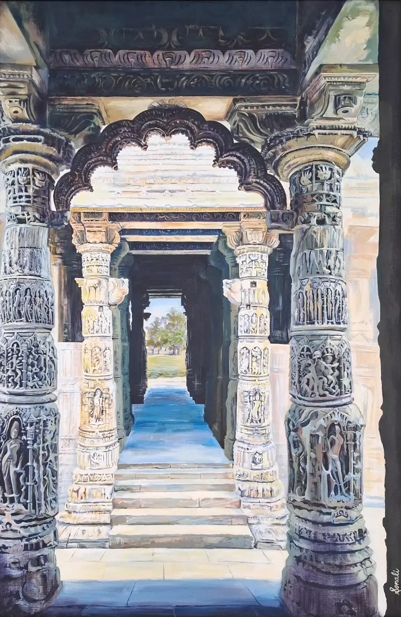 Modhera Sun Temple Painting