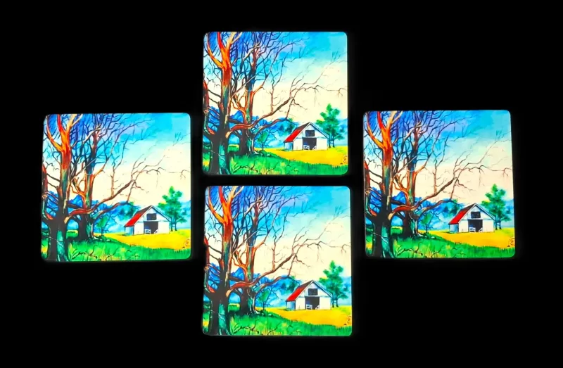 Golden Meadows(Premium Tea Coasters) 