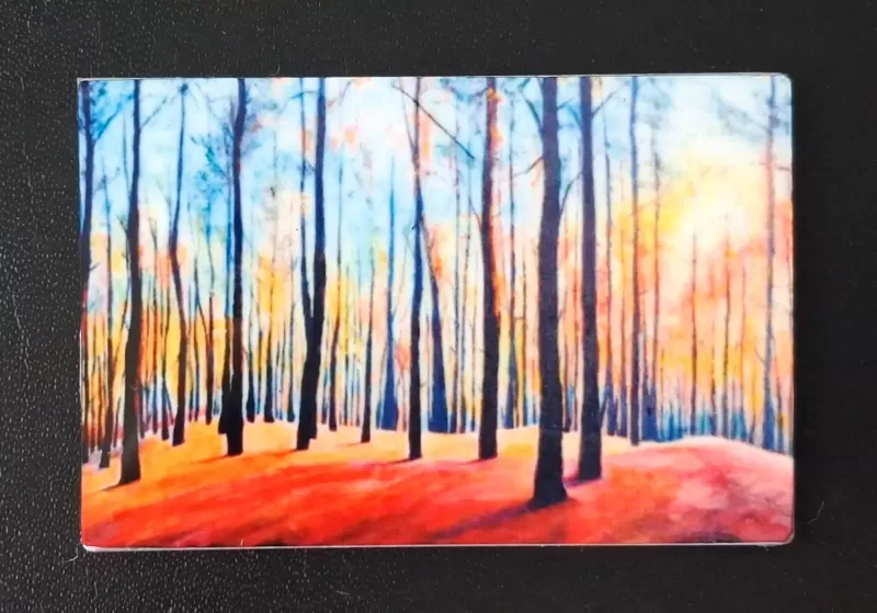Trees and Red Fridge Magnets