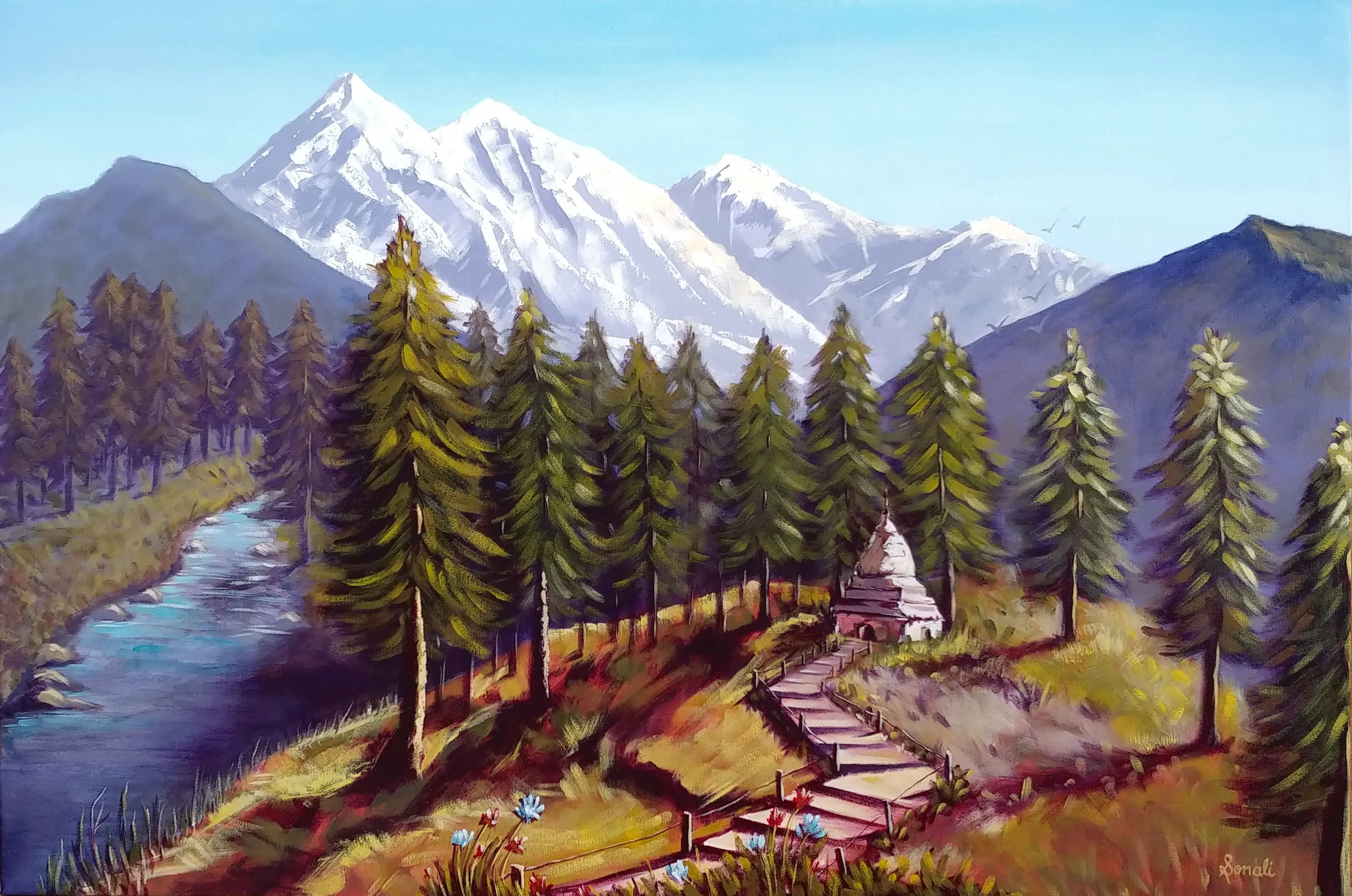 A painting which is fresh, joyful, and full of life