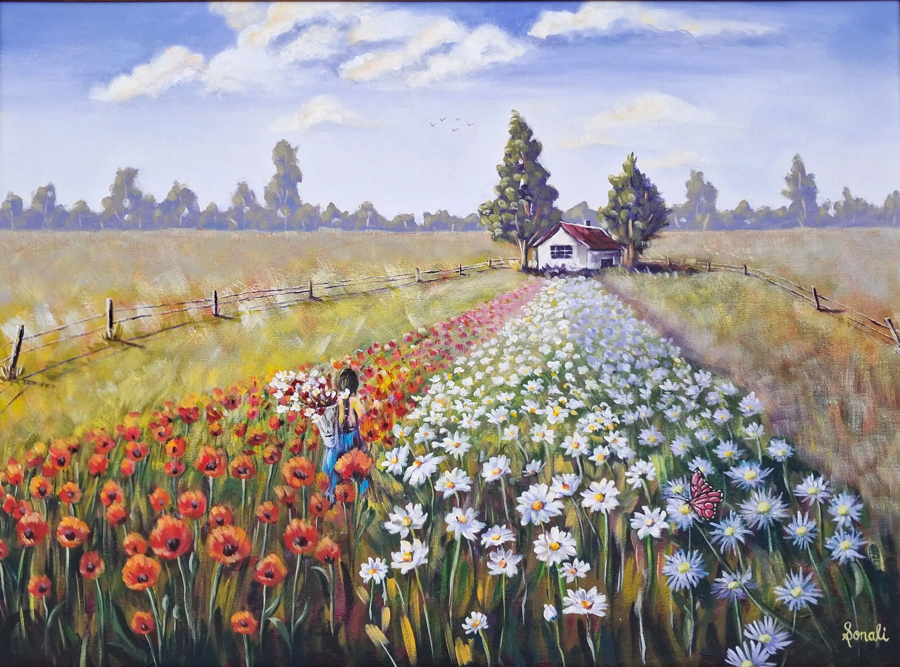 Fields of Bloom Painting