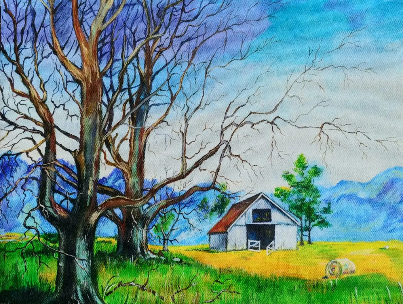 Golden Meadows Painting