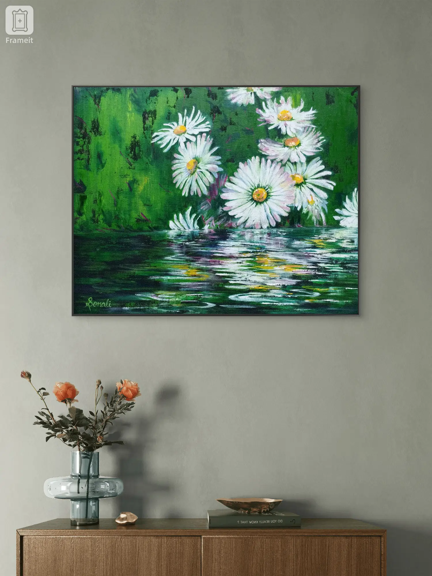 The Daisy Reflections Painting