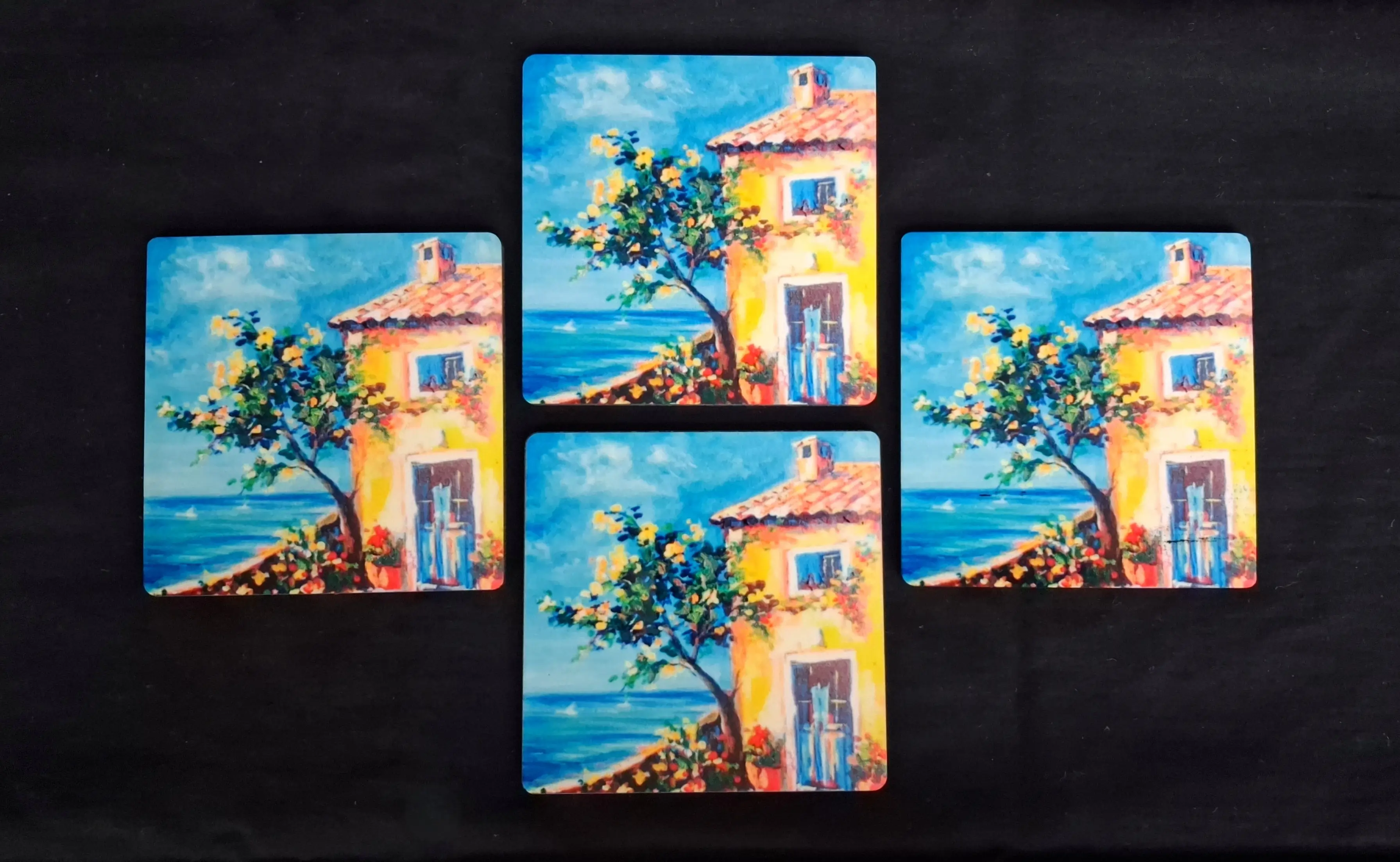 The Colorful Escape(Premium Tea Coasters) 