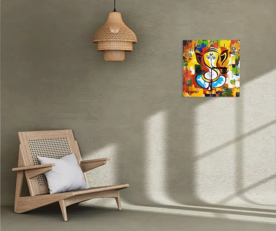 Vakratunda Mahakaya Square Wall Clock