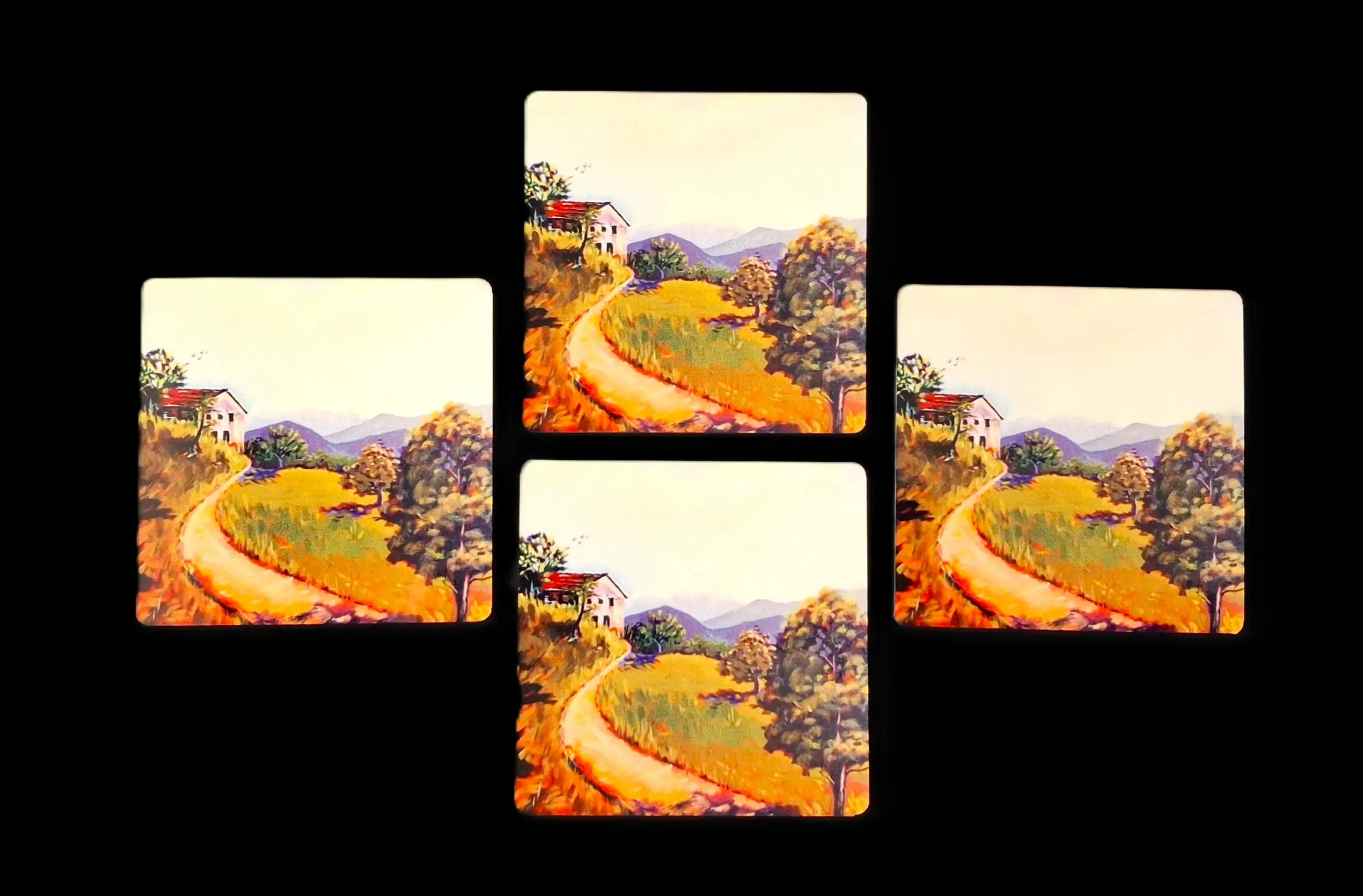 A Road Less Travelled(Premium Tea Coasters) 